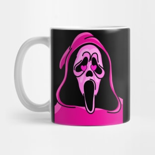 Pink Heart Eyed Scream Mug